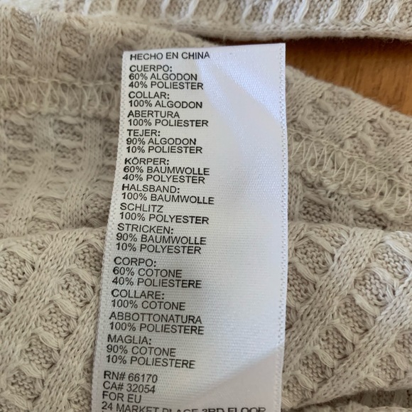 Free People Thermal Long Sleeve Granny Square Crochet Cuffs Top Size XS - Picture 10 of 16